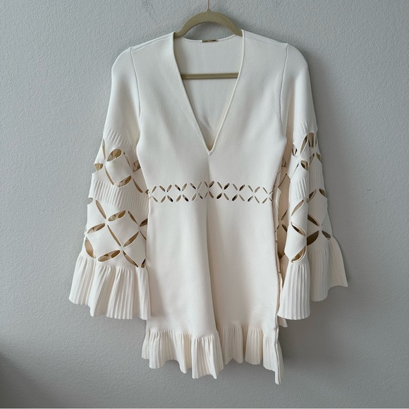 ALEXIS Linden Mini Dress in Off White SZ S - Picture 3 of 11